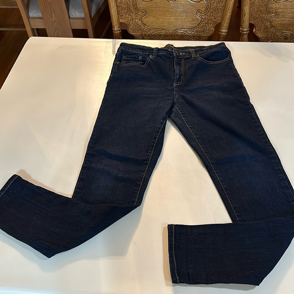 Banana Republic size 628 waist skinny fit dark blue denim jeans